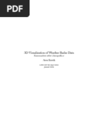 Image of 3D Visualization of Weather Radar Data