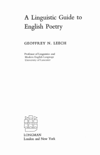Image of A Linguistic Guide to English Poetry