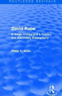 Image of A Stage History and a Primary and Secondary Bibliography