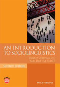Image of AN INTRODUCTION TO SOCIOLINGUISTICS