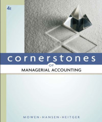 Image of cornerstones OF MANAGERIAL ACCOUNTING