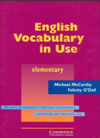 Image of English Vocabulary in Use Elementary