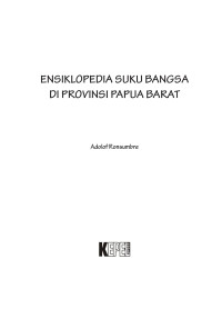 Image of ENSIKLOPEDIA SUKU BANGSA DI PROVINSI PAPUA BARAT