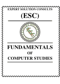 Image of FUNDAMENTALS OF COMPUTER STUDIES