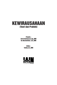 Image of Kewirausahaan: Teori dan Praktek