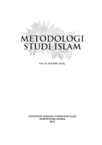 Image of METODOLOGI STUDI ISLAM