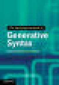 Image of The Cambridge Handbook of Generative Syntax