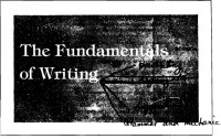Image of The Fundamentals of Writing
