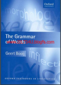 Image of The Grammar of Words