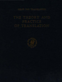 Image of The Theory and Practice of Translation